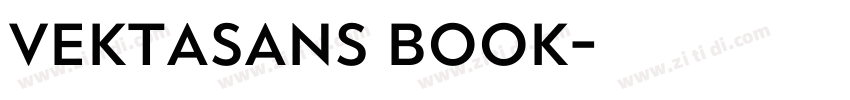 VektaSans Book字体转换